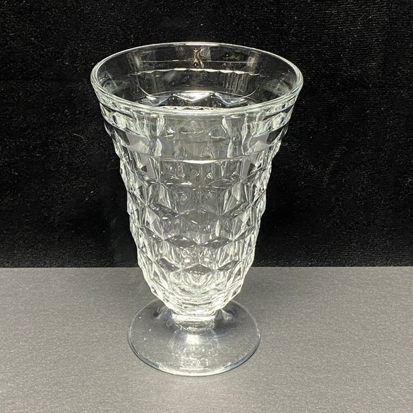 Fostoria American Clear Set of 4 Footed Iced Tea Water Goblets 12oz - Picture 7 of 7